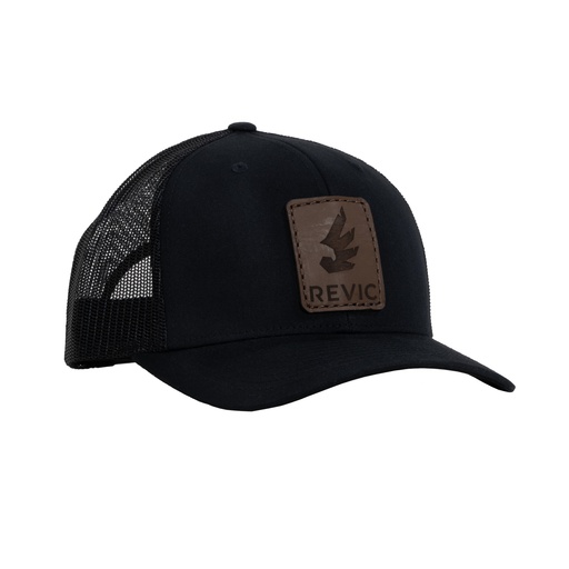 [PD-K1124] Revic Leather on Black Hat - XL
